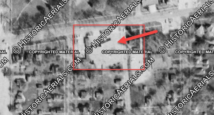 Fenners Drive-In - 1955 Aerial (newer photo)